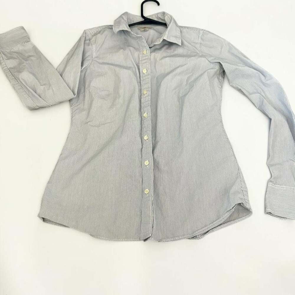 J.Crew Haberdashery Pinstripe Button-Up Shirt XS